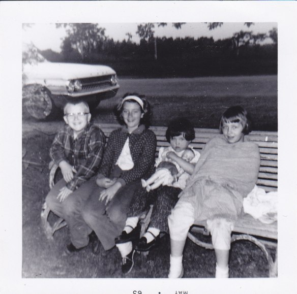 Joe, me, Donna, Carol 1963 at our favorite place in the world